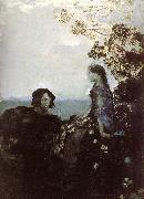 Mikhail Vrubel Hamlet and Ophelia France oil painting artist